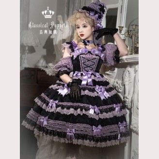 Grape Dark Forest Hime Lolita Dress OP by Classical Puppets (CP11)